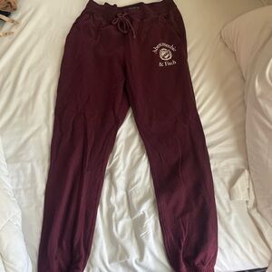 Abercrombie & Fitch Kids Burgundy Sweatpants